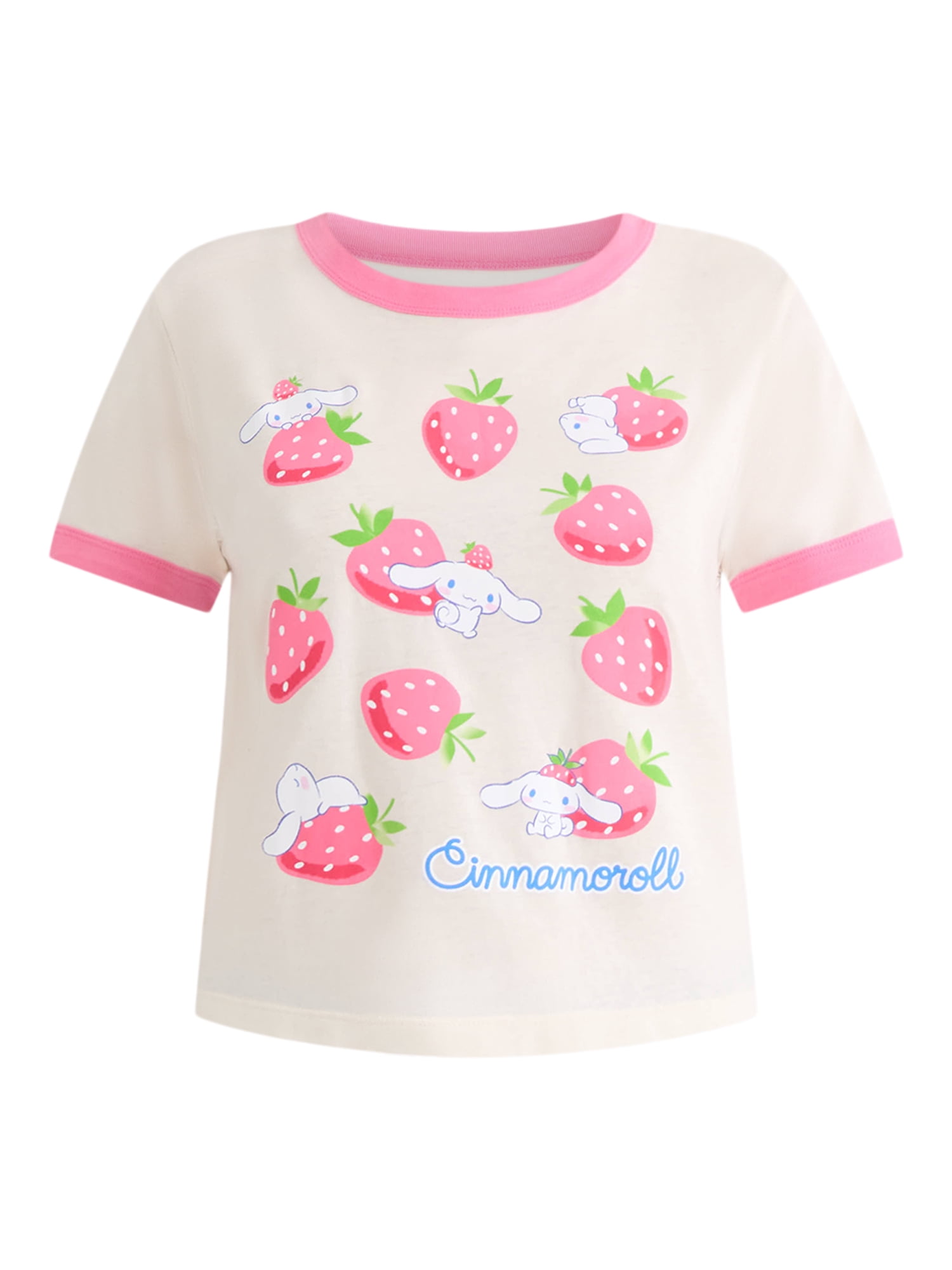 Cinnamonroll Short Sleeve Graphic Tee, Women's and Women's Plus