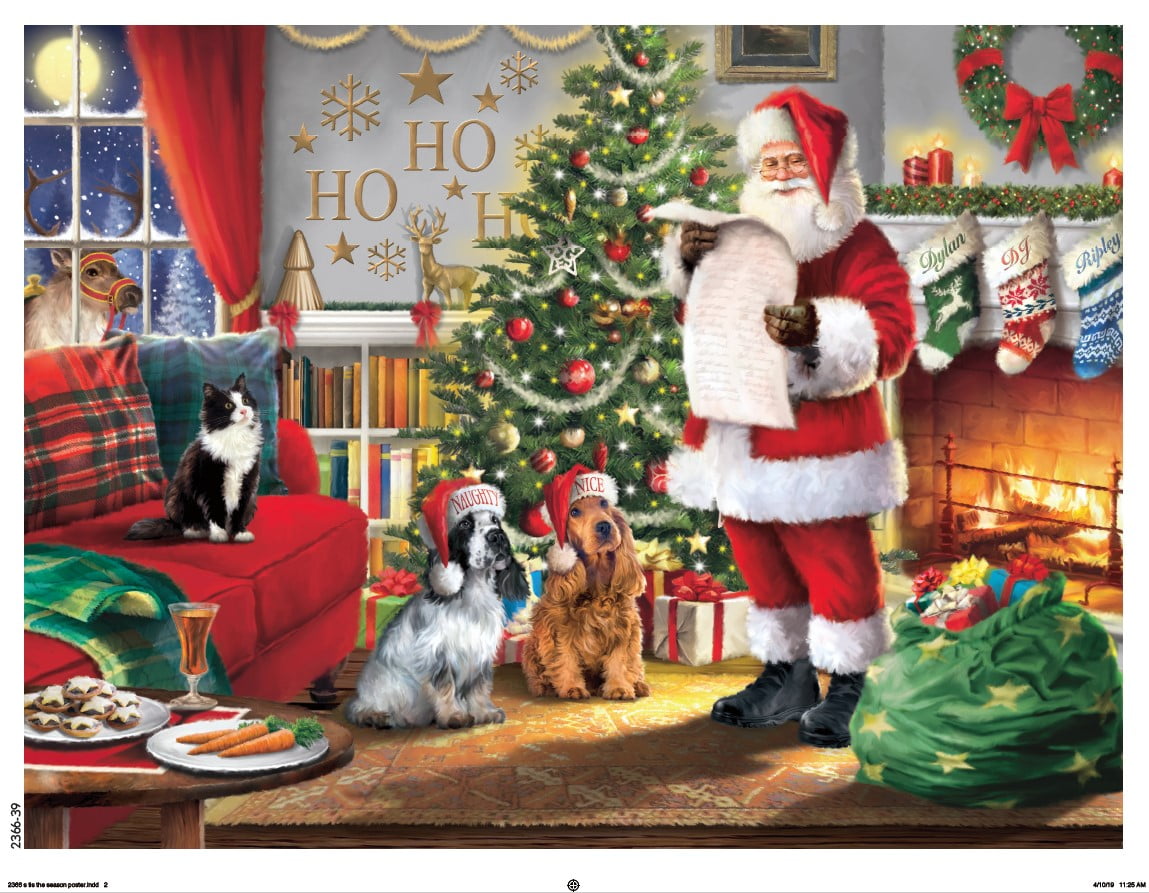 Ceaco - Holiday - 'Tis the Season - Naughty & Nice - 550 Piece Interlocking Jigsaw Puzzle