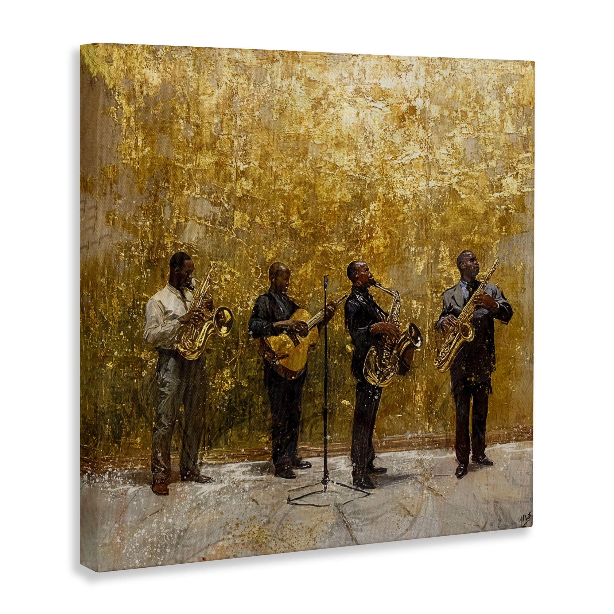 Golden Era Jazz Musicians Canvas Wall Art, design by Marta Wiley