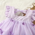 thumbnail image 7 of TAIAOJING Toddler Baby Girl Dress Floral Fly Sleeve Butterfly Tulle Ruffles Dress Dance Party Princess Dresses Clothes Cute Sundress 12-18 Months, 7 of 7