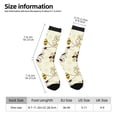 thumbnail image 2 of Rateoe Sweet Bee for Women Casual Calf Socks - Cute Crew Socks - Thin Soft Above Ankle Socks Size 5-11, 2 of 6