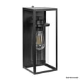 thumbnail image 2 of Maxxima Outdoor Wall Sconce, Black Rectangular Fixture w/ Clear Glass Cylinder, Dusk to Dawn Sensor, E26 Socket, Bulbs Not Included, 2 of 13