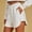 White plus size shorts for women a1, variant on Cagogo Women Plus Size Flowy Elastic Waist Shorts Casual Loose Solid Lounge Shorts for Summer Beach Work Daily Wear, Black L