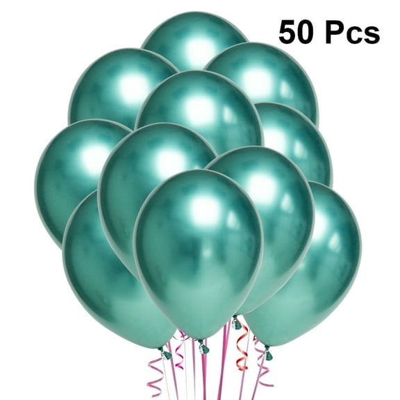 50 Pcs Purple Balloon Decoration Arch Supply Green Metallic Balloons Bride