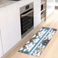thumbnail image 6 of Bath Mat Soft Plush Non-Slip Absorbent Bathroom Rugs 39"x20" Cats with Blue White Striped, 6 of 8