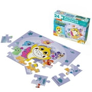 Baby Shark’s Big Show, 24-Piece Jigsaw Glitter Metallic Sparkly Puzzle Nickelodeon Pinkfong William Mommy Shark Daddy Shark, for Kids Ages 4 and up