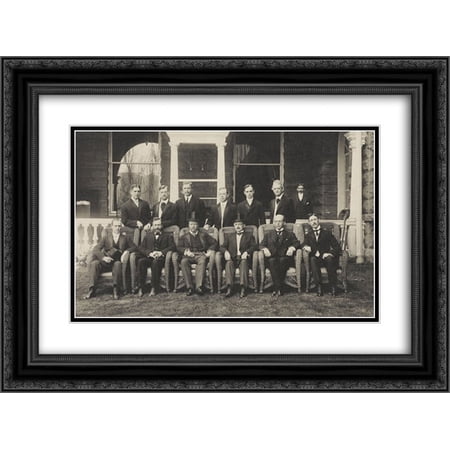 President Theo Roosevelt at Hotel Colorado, Glenwood, Springs, Colo. 20x24 Double Matted Black Ornate Framed Art Print