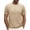 Beige, variant on Men’s Short Sleeve Round Neck Solid Color Knitted Pullover T-Shirt Spring Summer Top