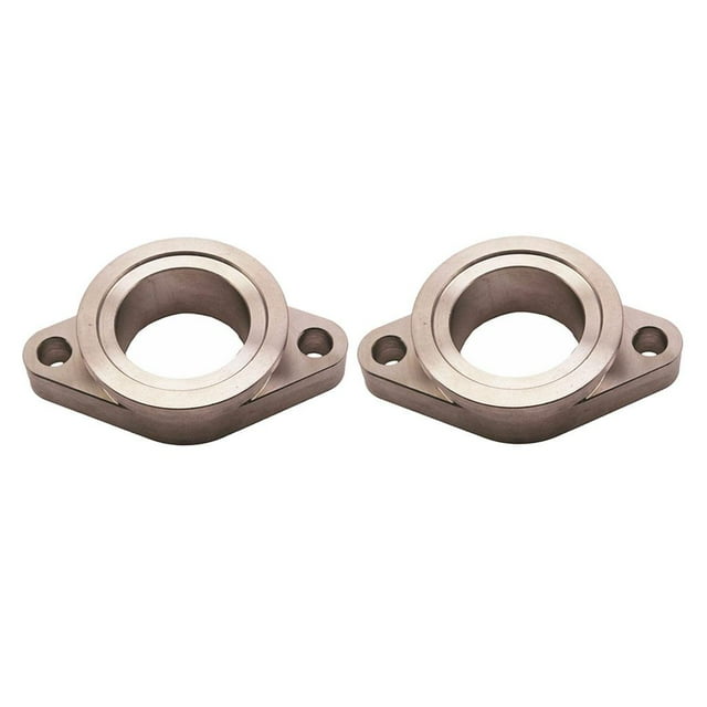 Válvu de descarga de banda en V de 2x 38 acero inoxidable con brida adaptadora de distribución de 2 torllos Baoblaze Adaptador de banda en V de 38 mm a 2 pernos