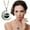 H, variant on HANXIULIN 8 Color Carved Moon Sky Time Jewelry Necklace Pendant Chain Necklace Gift Silver Chain Alloy Pendant Necklace Jewelry For Women Men Gifts