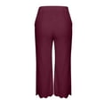 thumbnail image 5 of Summer Savings Clearance 2023! TAGOLD Womens Summer Pants, Fashion Womens Casual Elastic Loose Pants Straight Wide Leg Trousers Pants, 5 of 5