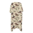 thumbnail image 3 of FKELYI Cactus Kentucky Horse Racing Print Kimono Coverups for Women Soft Beach Cover Up Half Sleeve Summer Cardigan Bikini Cover Ups Resort Wear Casual Cruise Outfits, 3 of 6