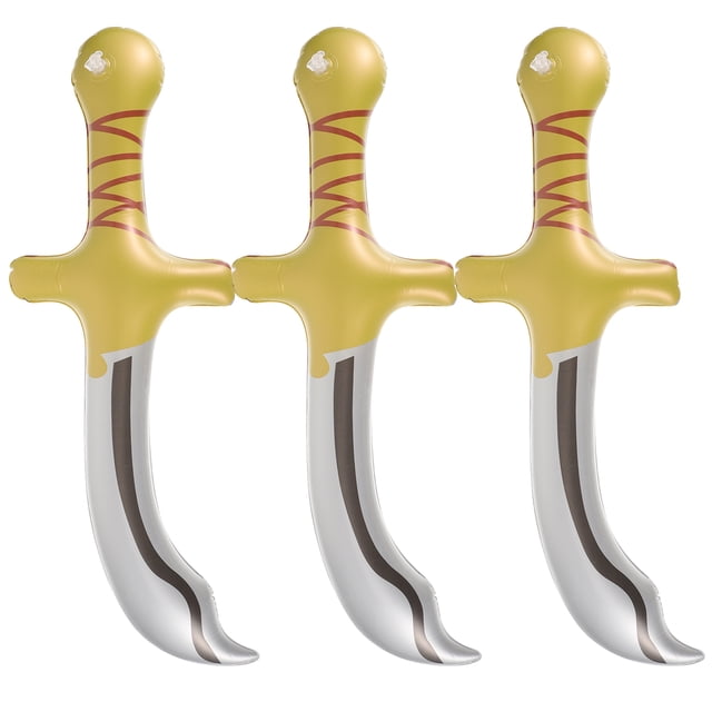 CIMAXIC Party 3pcs Inflatable Swords Inflatable Pirate Swords Inflated Toy for Pirate Theme Party Cosplay Halloween,22.05"X8.27"X3.94"