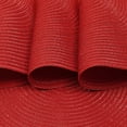 thumbnail image 4 of Round Placemats Set of 4 for Dining Tables 15 inch Cotton Braided Placemats Washable Reversible for Kitchen Holiday Party (Red, 4), 4 of 7