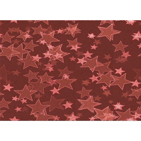 Ahgly Company Machine Washable Indoor Rectangle Transitional Grapefruit Red Area Rugs, 5' x 7'