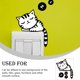 thumbnail image 5 of Ounissouiy Adhesivos de gato para pared, pegatinas bonitas de animales, Gato durmiendo para interruptor de luz, decoración del hogar, dormitorio, Decoración del hogar, 5 of 6