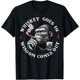 thumbnail image 1 of Whiskey Goes in Wisdom Comes Out - Camiseta divertida de mono, 1 of 2