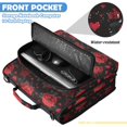 thumbnail image 6 of Zipper Binder with Shoulder Strap 2 inch 3 Ring Waterproof File Folder Organizer Bag 500 Sheet Red Roses and Hearts Pattern, 6 of 8