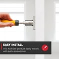 thumbnail image 3 of Kwikset Casey Dummy Door Handle, Single Sided Lever for Closets, French Double Doors, and Pantry, Satin Nickel Non-Turning Reversible Interior Push/Pull Lever, with Microban Protection C63, 3 of 3