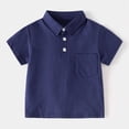 thumbnail image 4 of HCNTES Classic Toddler Boy Polo Set Handsome Two Piece Set For Kids Baby Boys' Short Sleeved Shorts Toddler Boy Summer Clothes, 4 of 5