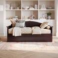 thumbnail image 3 of AFI Acadia Wood Twin Size Daybed Frame with Twin Trundle, Espresso, 3 of 16
