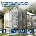 thumbnail image 6 of TROPOW Wooden Greenhouse 8x10FT - Heavy Duty Outdoor Green House with Cedar Wood Frame, Polycarbonate Panels, Lockable Door & Adjustable Vent for Garden Yard, 6 of 8