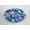 Cobalt Tropicana, variant on BrylaneHome Tufted Round Chair Cushion