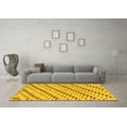 thumbnail image 3 of Ahgly Company Indoor Rectangle Abstract Yellow Modern Area Rugs, 2' x 5', 3 of 4