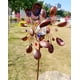 thumbnail image 1 of Escultura giratoria de viento con energía solar | Decoración de jardín para exteriores con luces LED | Adorno giratorio de dos niveles para patio, césped y jardín, 1 of 9