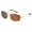 Light Gold | Brown, variant on Polarized Oval Aviator Sunglasses for Men Pilot Metal Frame Driving Fishing Golf UV400 Sun Glasses