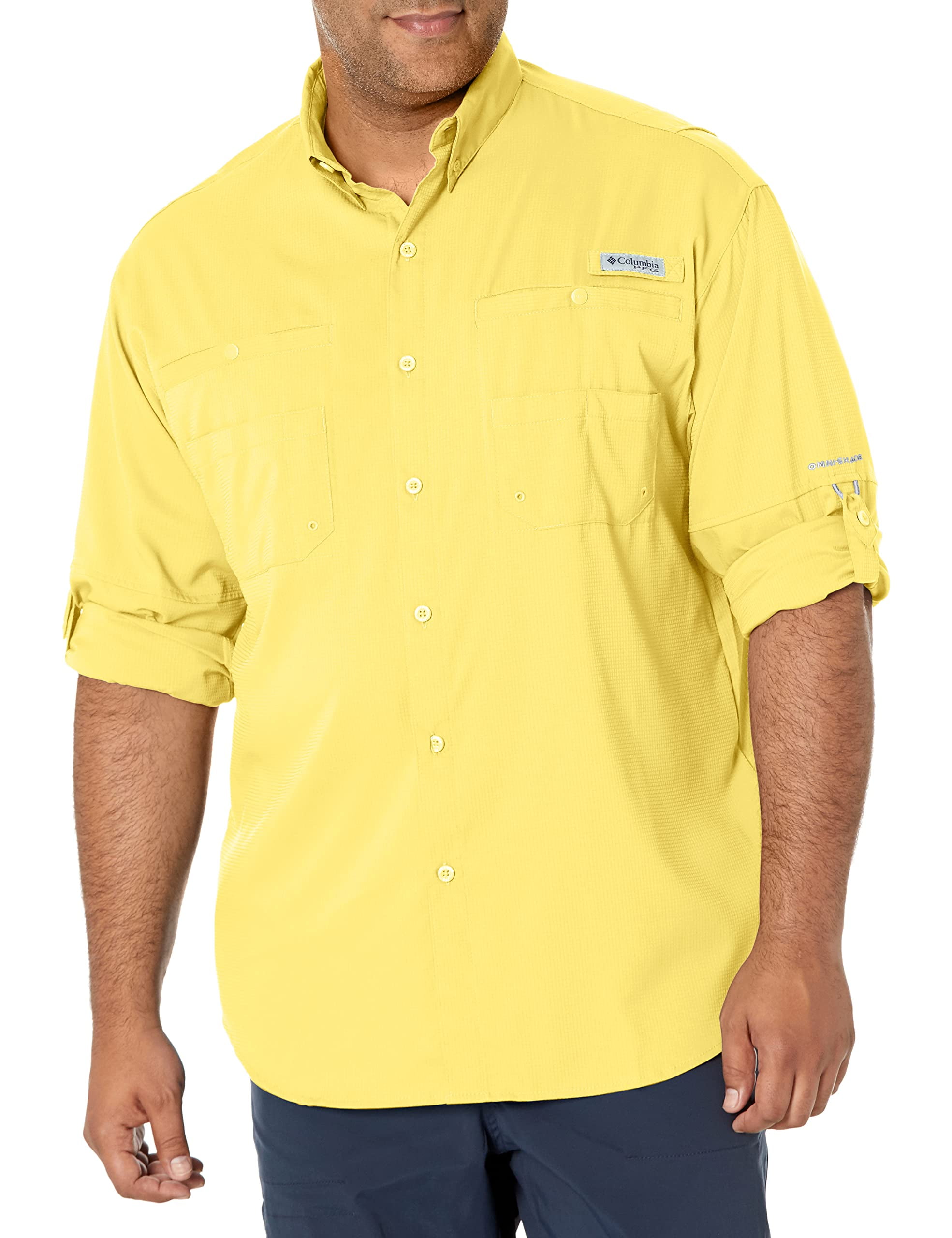 Columbia Men's PFG Tamiami II UPF 40 Long Sleeve Fishing Shirt, Sun