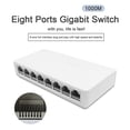 thumbnail image 4 of Ethernet Switch 5/8 Ports Gigabit Network Switch 10/100/1000Mbps Fast Auto-sensing RJ45 Desktop Ethernet Switch Auto MDI/MDIX ,Security, 4 of 7