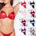 thumbnail image 2 of Sujetador Push Up Para Mujer Con Estampado De Letras Lencería Vpangjing, 2 of 4