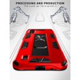 thumbnail image 3 of for Galaxy A01 Case,Samsung A01 Case,with HD Screen Protector,Military Grade Magnetic Car Mount Kickstand Heavy Duty Shockproof Case Cover for Samsung Galaxy A01 (Red), 3 of 7