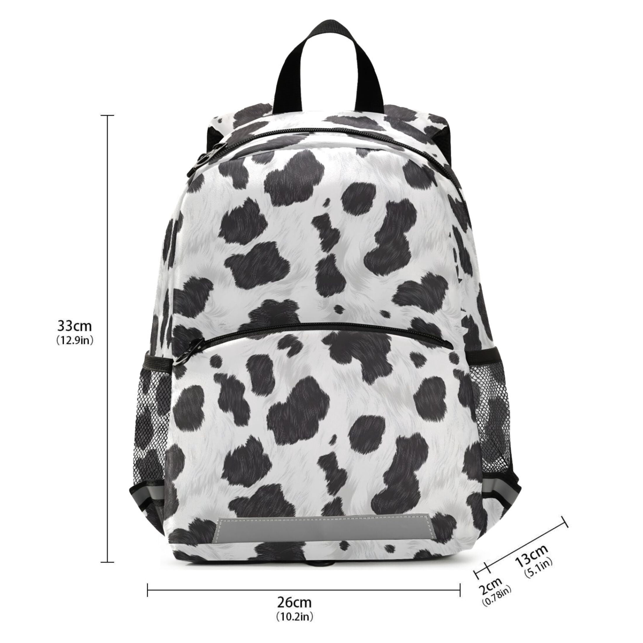 ALAZA Cow Print School Backpack Elementary Student Bookbag