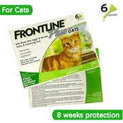 Merial Frontline Plus for Cats and Kittens (1.5 lbs and over) Flea and Tick Treatment, 6 Doses