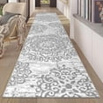 thumbnail image 2 of Findosom 2' x 10' Gray Boho Runner Rug 0.6" Thickness Non Slip Washable Runner Rug for Hallway Kitchen Rugs Laundry Room Rug Floor Carpet Runners for Entryway Hallway Kitchen Bedroom, 2 of 6
