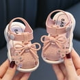 thumbnail image 4 of Herrnalise Infant Baby Girl Boy Sandals Summer Outdoor Beach Shoes Flower Bowknot Anti Slip Newborn Toddler First Walking Shoes For Baby Gifts, 4 of 9
