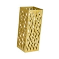 thumbnail image 2 of Contenedor de almacenamiento de almacenamiento de rectangular Contenedor de almacenamiento Hollow Patrón hueco Multifunción Flores secas no Oro, 2 of 8