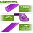thumbnail image 6 of Unique Bargains 22mm Throttle Grip 1 Purple M10 Adjustment Screw 120cm White Throttle Cable Aluminum Alloy Motorcycle Throttle Grip for KLX CR for CRF EXC XR TTR CB SSR, 6 of 6