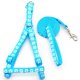 thumbnail image 1 of 24Sets Adjustable Pet Dog Colorful Harness Set Dog Leashes Printed Paw Dog Cat Lead Leash Training Walking Pet Supplies Walking ShopWise Round, 1 of 19