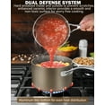 thumbnail image 3 of Cooks Standard 2-Quart Saucepan Hard Anodized Ceramic Nonstick with Glass Lid, Classic Small Cooking Sauce pot Mini Milk Pan, Induction Compatible, Bronze, 3 of 5