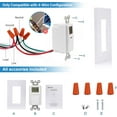 thumbnail image 3 of Indoor in Wall Timer Switch for Light, 7 Day, 7 ON/Off Settings, DST RDM Mode, Programmable Digital Switch Timer for Lights, Fans, Motors, Neutral Wire Required, ETL Listed, 3 of 7