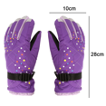 thumbnail image 2 of Guantes de esquí para mujer, además de forro polar, guantes cálidos de invierno gruesos, deportes al aire libre, 2 of 5