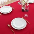 thumbnail image 4 of FOLINS&HOME Red Rectangle 60 x 120 inch Tablecloth - Waterproof & Wrinkle Free Heavy Duty Washable Polyester Table Cloths for Party, Banquet, Dining - Rectangular/Square, 4 of 8