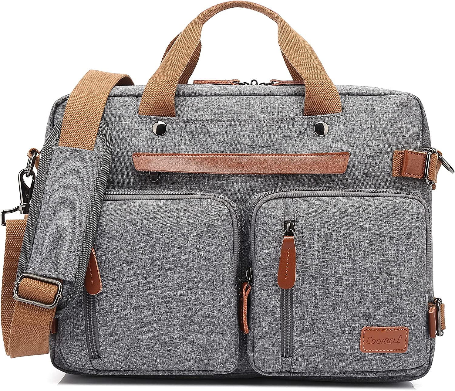 Men's Canvas Laptop Shoulder Bag Messenger Bag Sports Handbag Business  Briefcase Multi-function Travel Bag