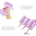 thumbnail image 2 of Silicone Popsicle Molds Cakesicle Mold with Lid Set of 2 Easy Release Ice Cream Mold Ice Pop Molds Set with 100 Popsicle Sticks & 100 Parcel Bags for DIY, 2 of 8
