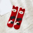thumbnail image 1 of Jusqu'à 10$ Bas Rouges Femmes Chaussettes en Polaire Corail Hiver Mignonnes Chaussettes Épaisses pour la Maison Adulte, 1 of 4