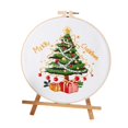 thumbnail image 4 of KLKCMS Christmas Embroidery Kit, Needlepoint Cross Stitch Kits, including Threads Hoop A, 4 of 9