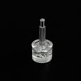 thumbnail image 4 of 3 Pairs TPU High Heel Tips Shoes Replacement Tap Caps 2.4mm Pin, 8mm Round Shape Heel Repair Caps, Transparent, 4 of 5